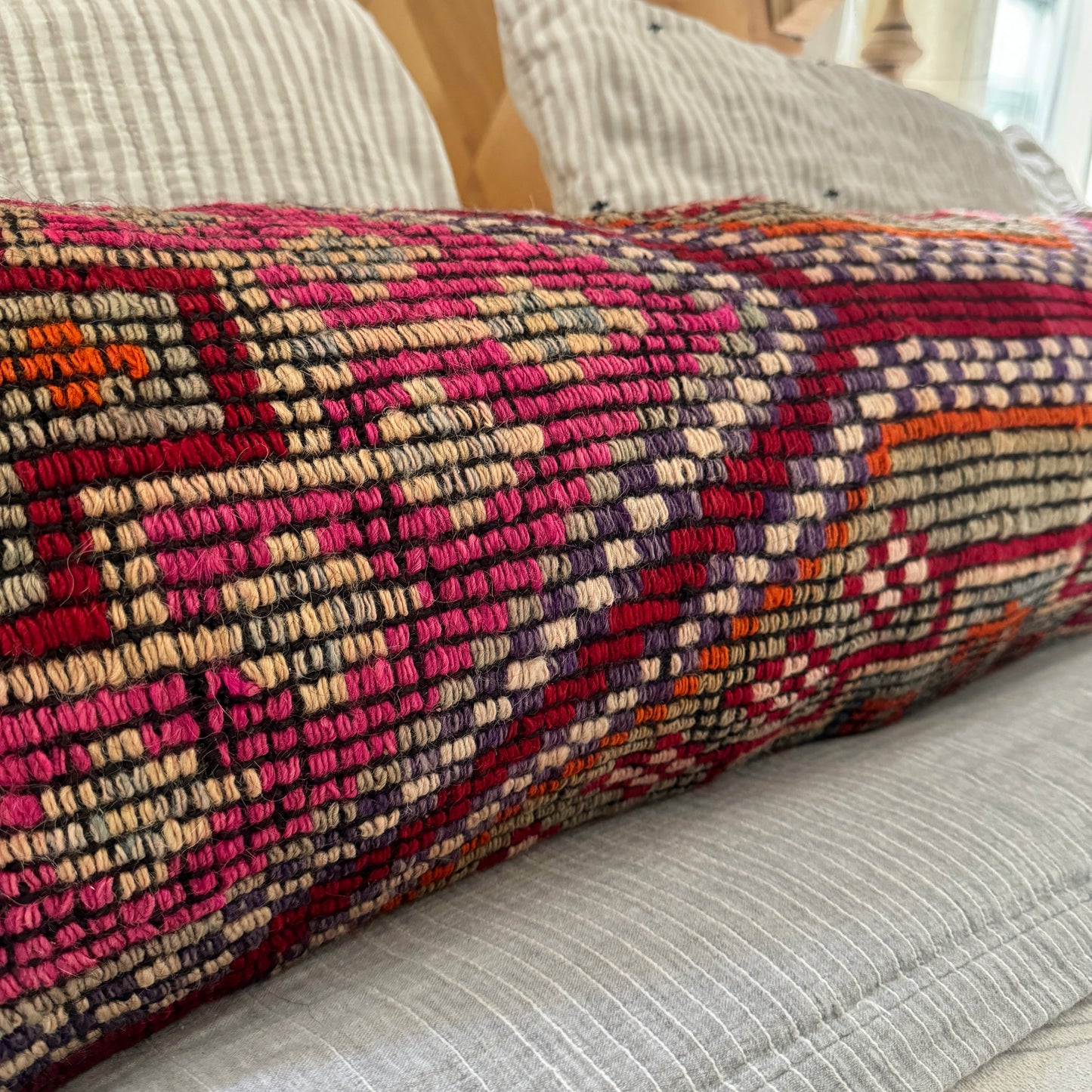 Kilim Lumbar Pillow 016 | 12" x 36"