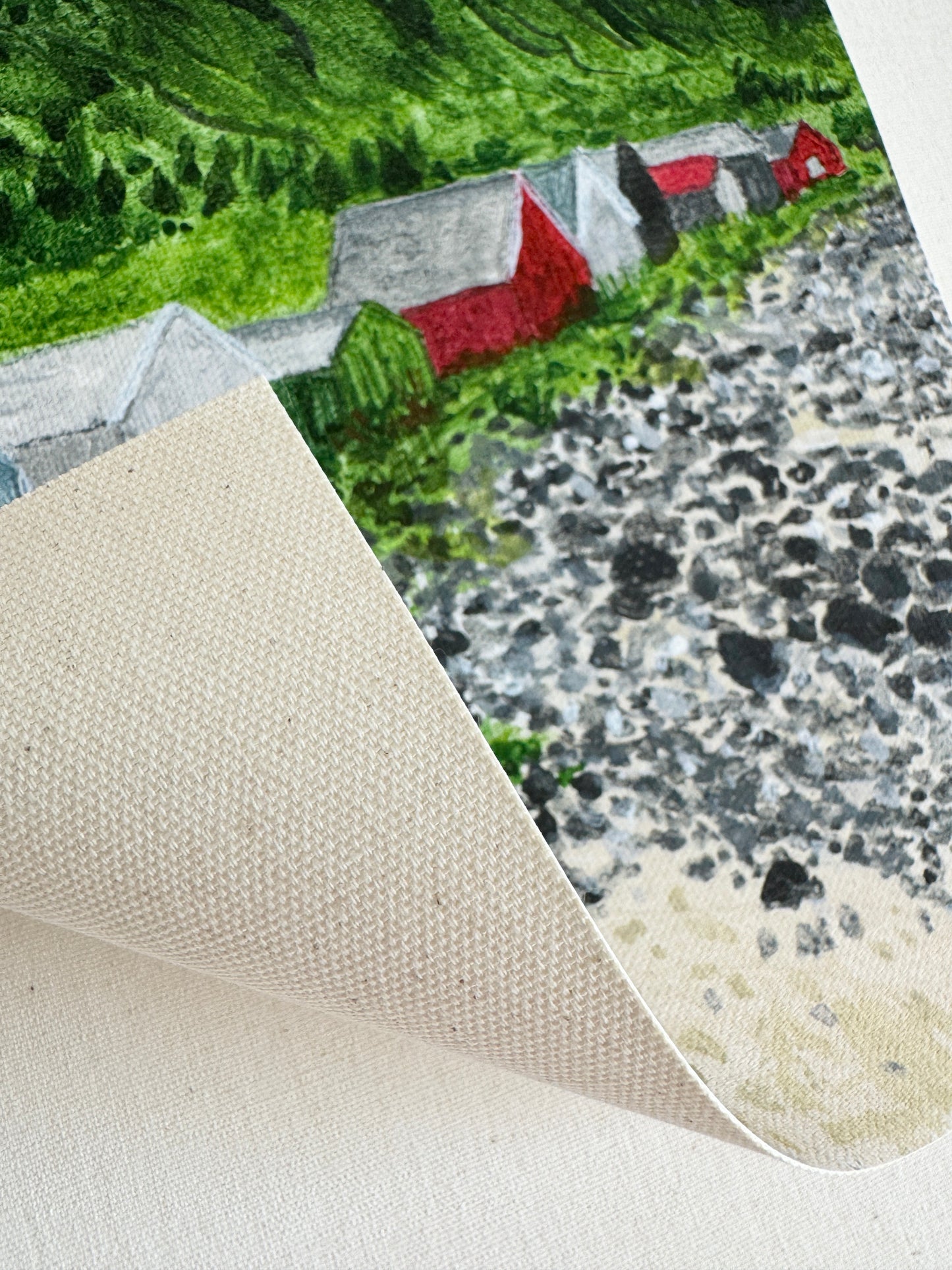 "Norway Beach Huts" Art Print