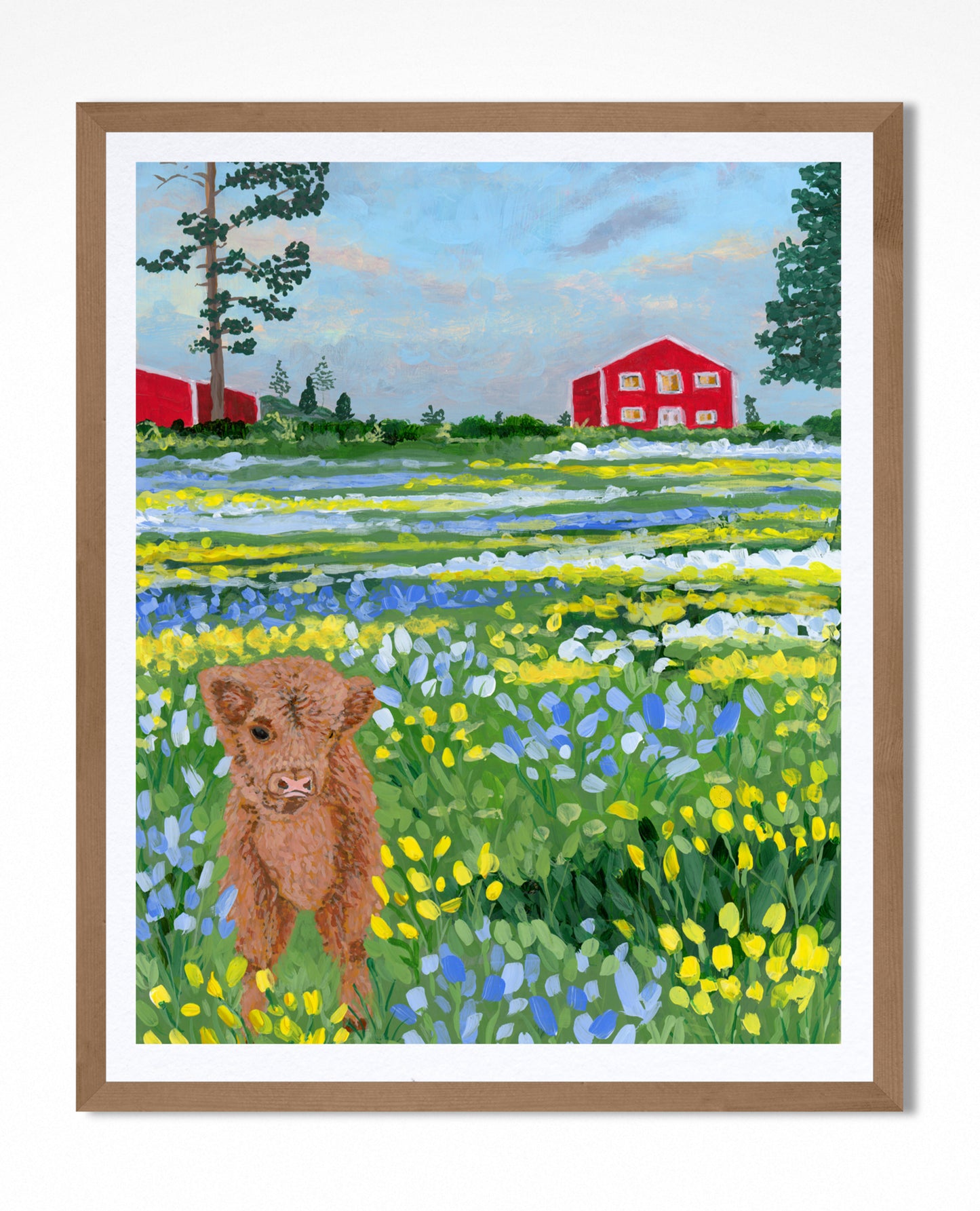 Baby Kevin in the Wildflowers - Fine Art Print - 8x10