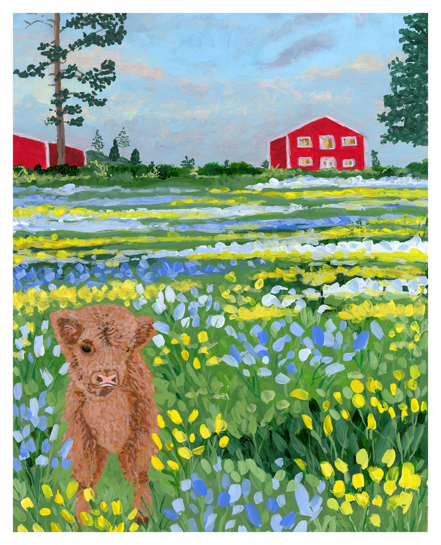 Baby Kevin in the Wildflowers - Fine Art Print - 8x10