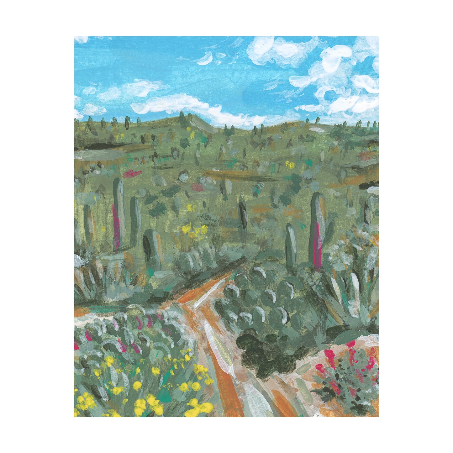 "Arizona Saguaros" Fine Art Print