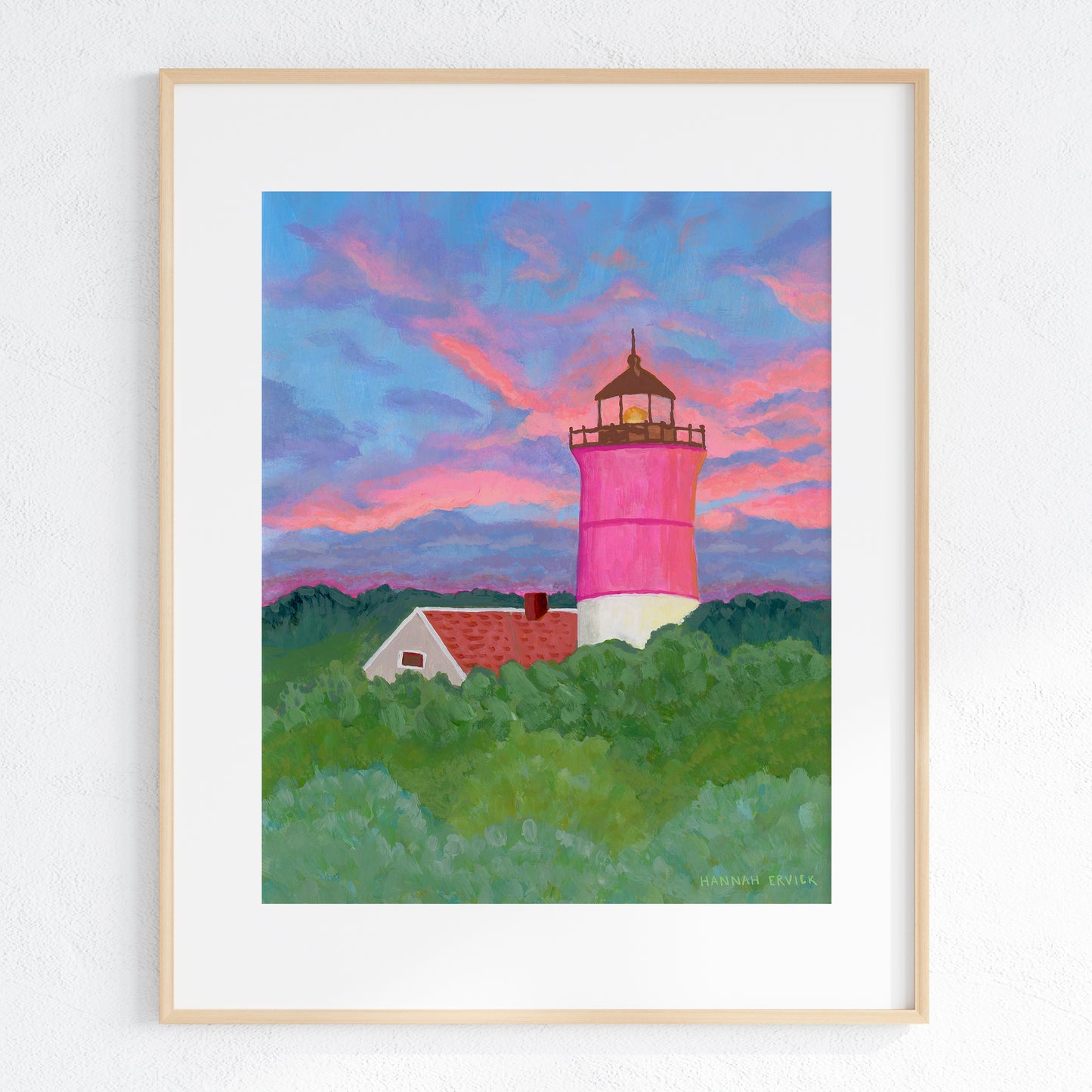 "Beacon Among the Trees" - Lighthouse Fine Art Print - Stories from the Shore Collection