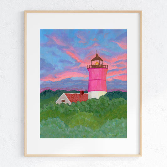"Beacon Among the Trees" - Lighthouse Fine Art Print - Stories from the Shore Collection