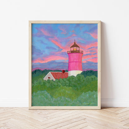 "Beacon Among the Trees" - Lighthouse Fine Art Print - Stories from the Shore Collection