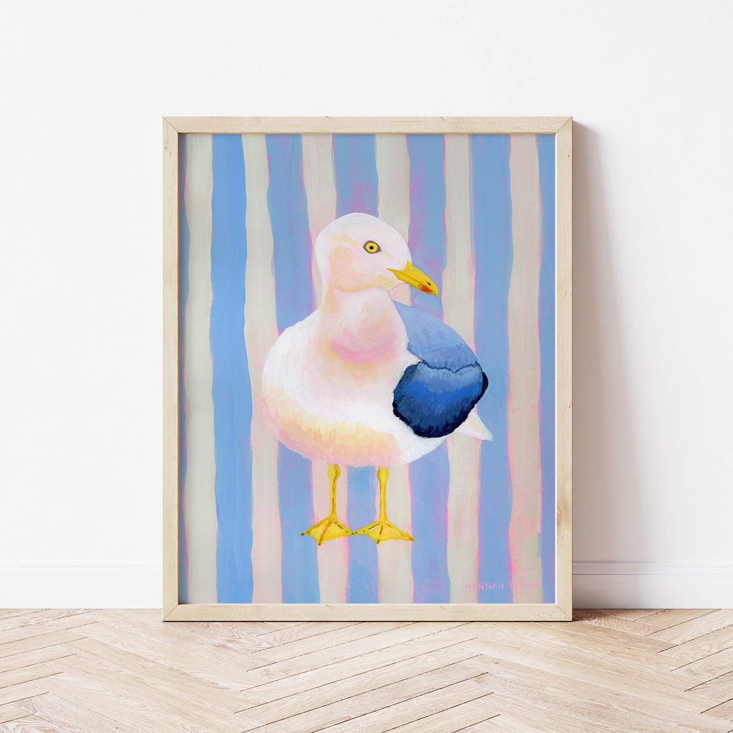 "Blue Chubby Seagull" - Fine Art Print - Stories from the Shore Collection
