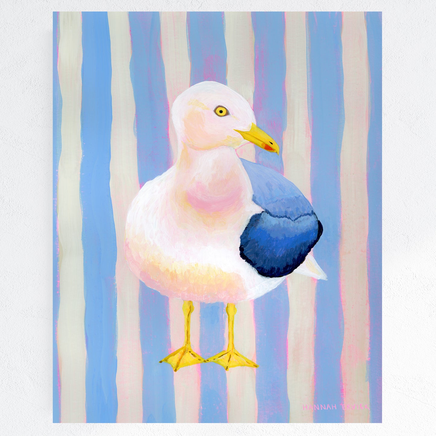 "Blue Chubby Seagull" - Fine Art Print - Stories from the Shore Collection