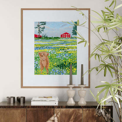 Baby Kevin in the Wildflowers - Fine Art Print
