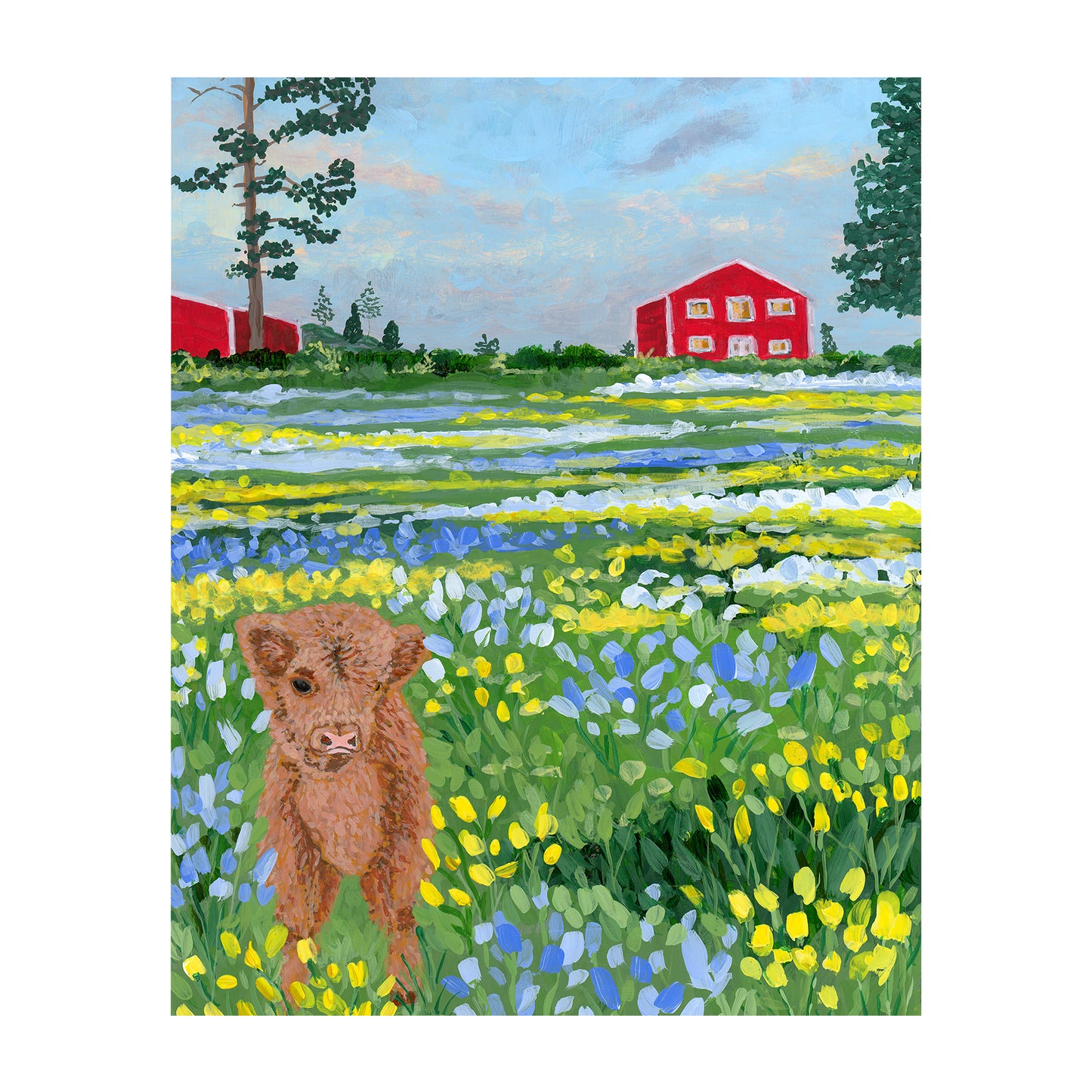 Baby Kevin in the Wildflowers - Fine Art Print