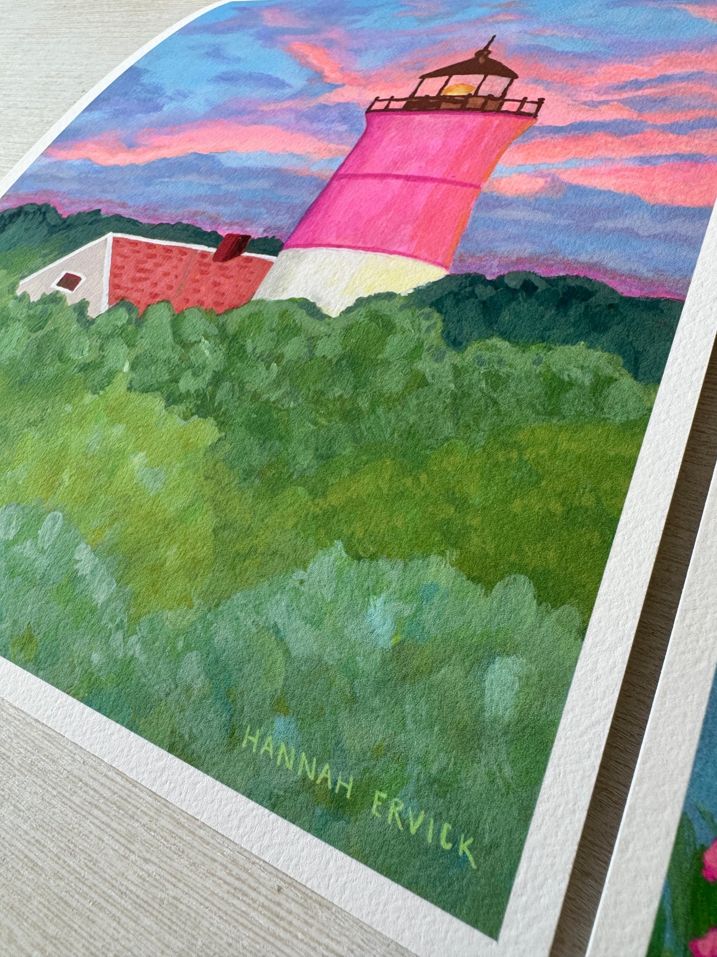 "Beacon Among the Trees" - Lighthouse Fine Art Print - Stories from the Shore Collection