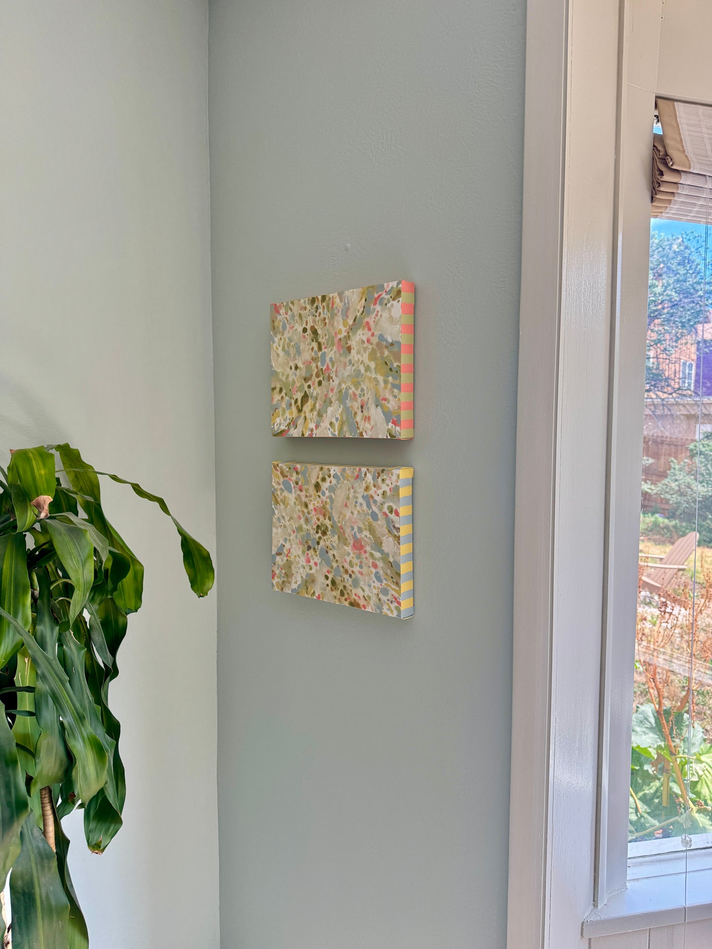 Original "Quiet Tides" and "Serenity" Abstract Painting Set