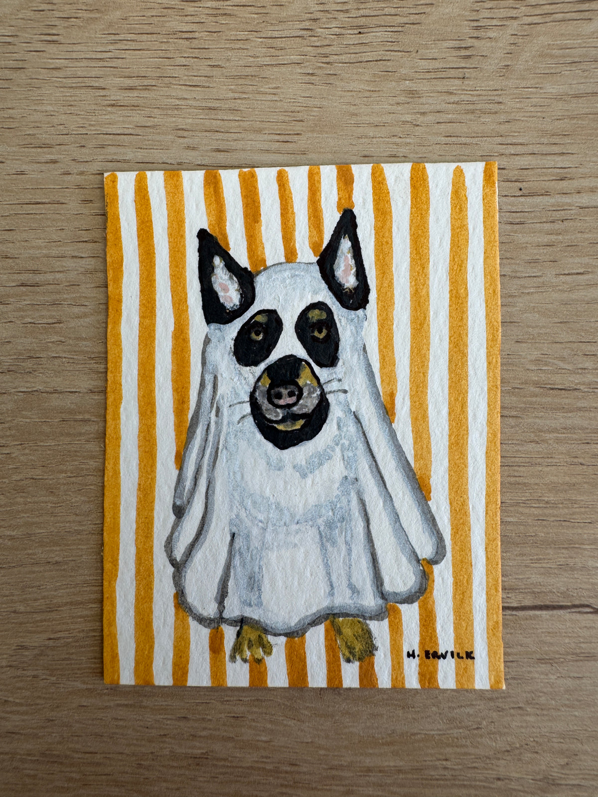 Day 3: Ghost Puppy Tiny Original Spooky Cutie