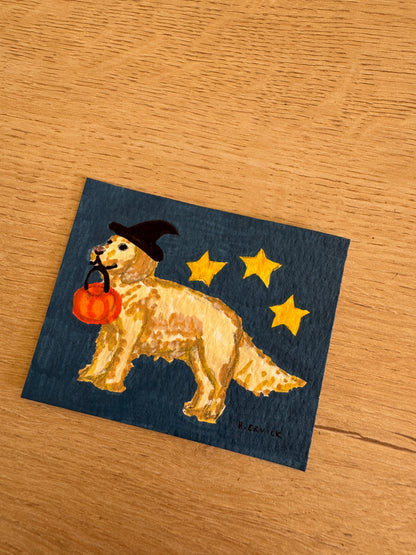 Day 1: Trick or Treat Golden Retriever Tiny Original Spooky Cutie