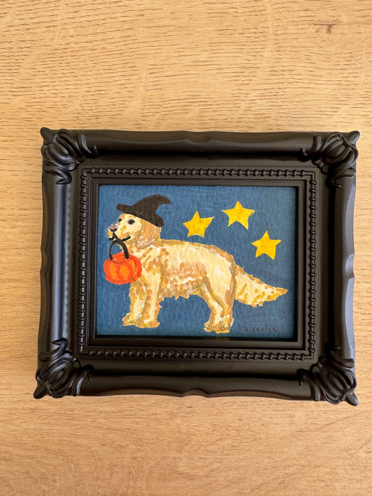 Day 1: Trick or Treat Golden Retriever Tiny Original Spooky Cutie