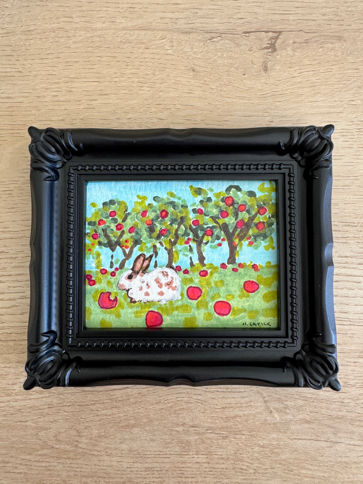 Day 9- Tiny Bunny Visits an Apple Orchard - Spooky Cutie