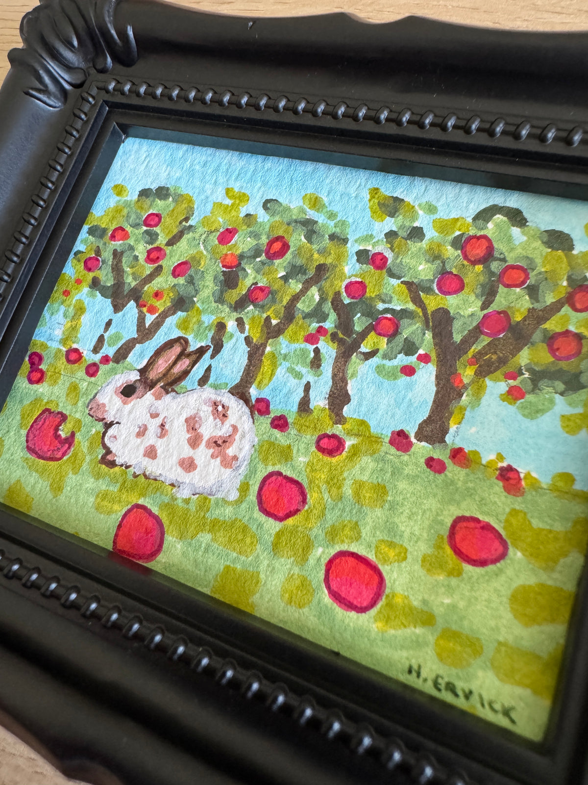 Day 9- Tiny Bunny Visits an Apple Orchard - Spooky Cutie