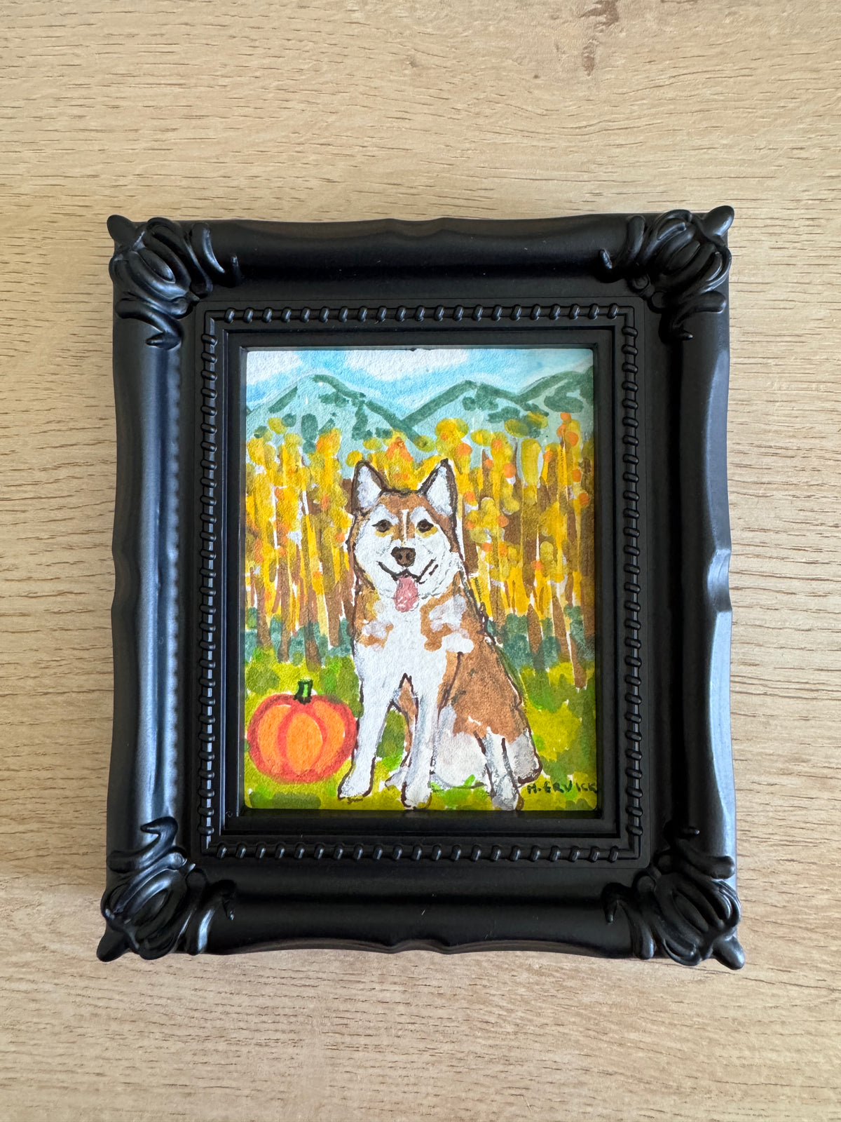 Day 11- Husky Goes Leaf Peeping in the Aspen Trees - Spooky Cutie