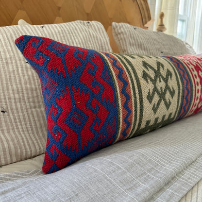 Kilim Lumbar Pillow 020 | 12" x 36"