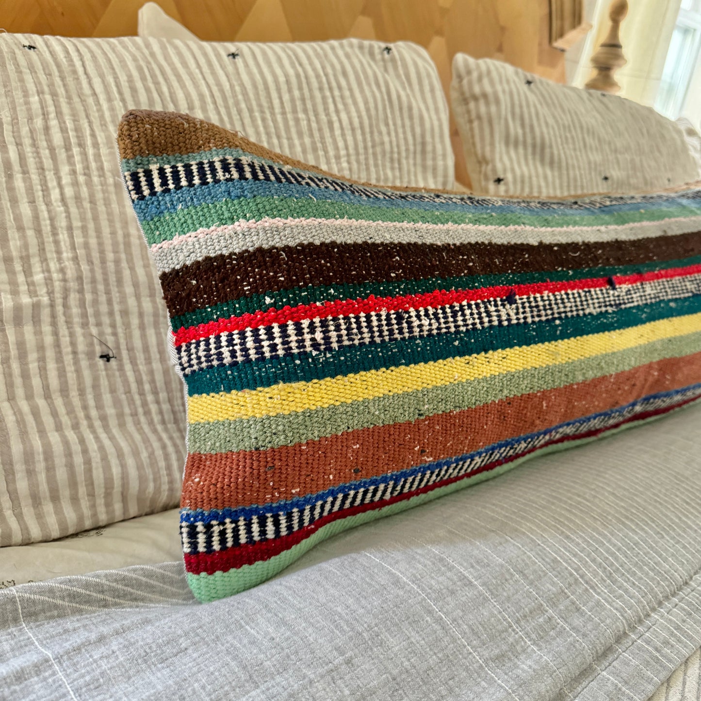 Kilim Lumbar Pillow 022 | 12" x 36"