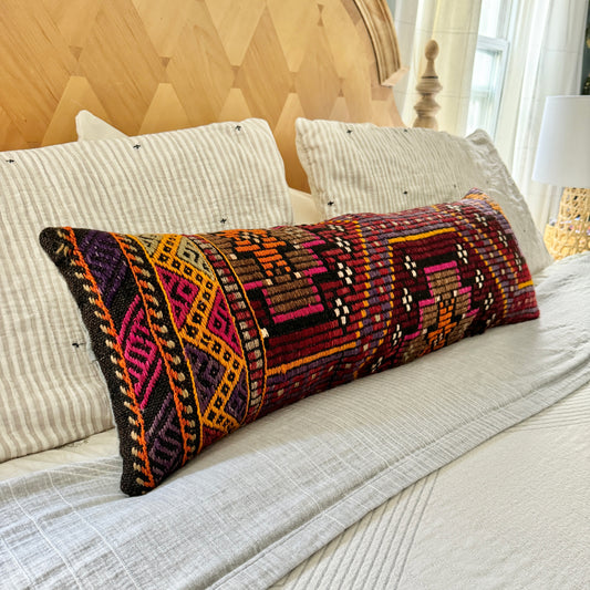 Kilim Lumbar Pillow 017 | 12" x 36"