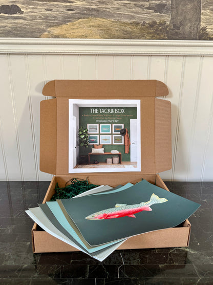 "The Tackle Box" Gallery Wall Set of 6 - Trout Fine Art Print Set
