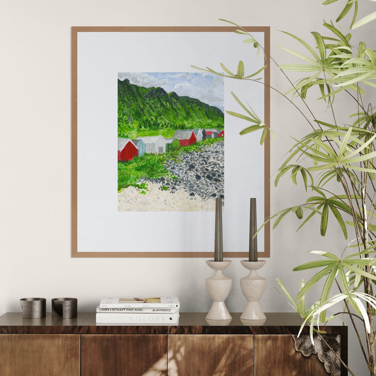 "Norway Beach Huts" Fine Art Print