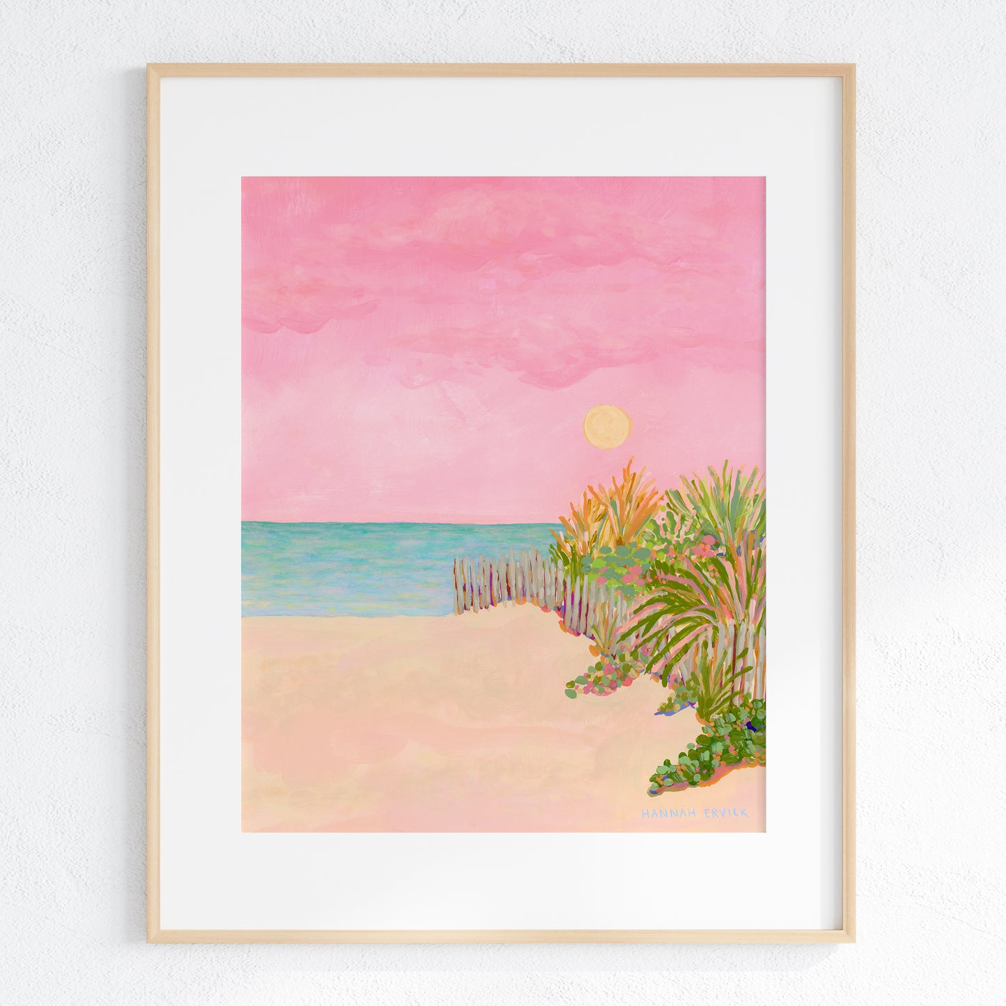 "Pink Glow Dunes" - Beach Fine Art Print - Stories from the Shore Collection