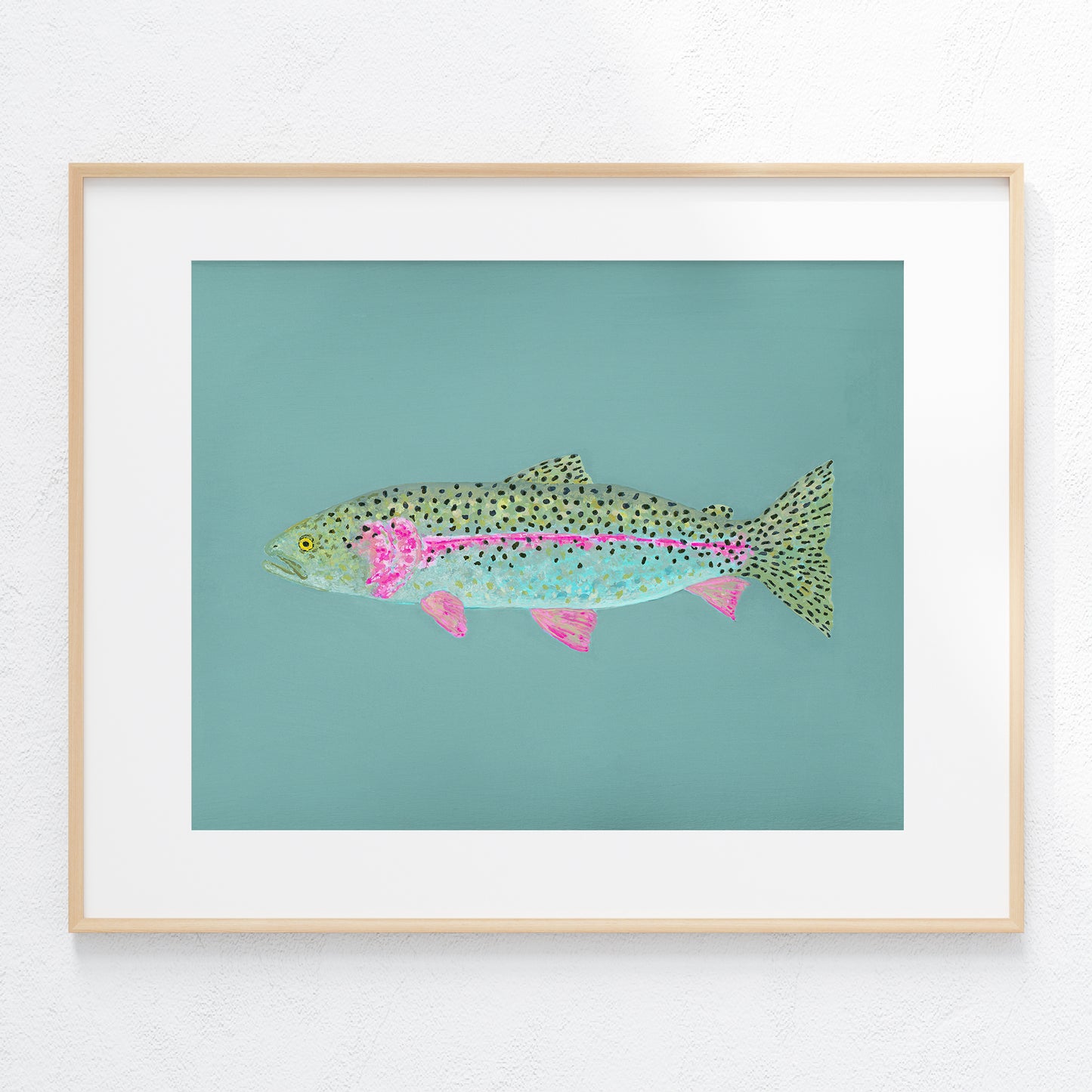 "Ronnie the Rainbow Trout" Fine Art Print