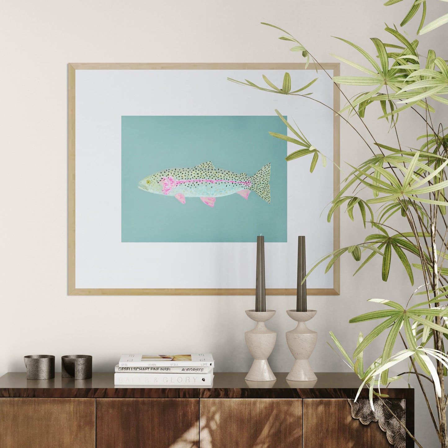 "Ronnie the Rainbow Trout" Fine Art Print
