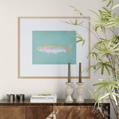 "Ronnie the Rainbow Trout" Fine Art Print
