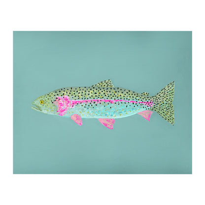 "Ronnie the Rainbow Trout" Fine Art Print