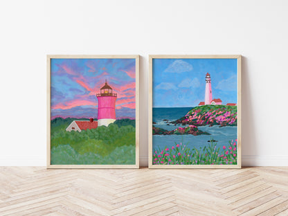 "Beacon Among the Trees" - Lighthouse Fine Art Print - Stories from the Shore Collection