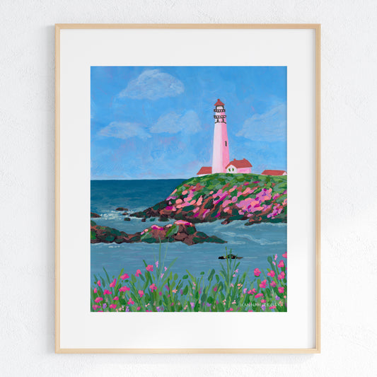 "Still Waters Steady Light" - Lighthouse Fine Art Print - Stories from the Shore Collection