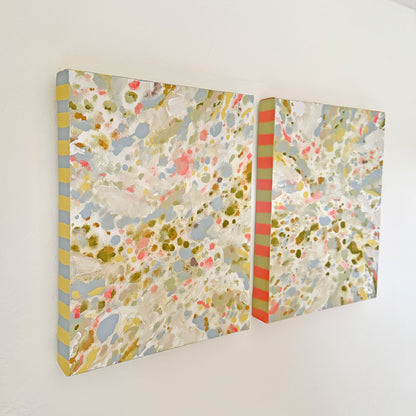 Original "Quiet Tides" and "Serenity" Abstract Painting Set