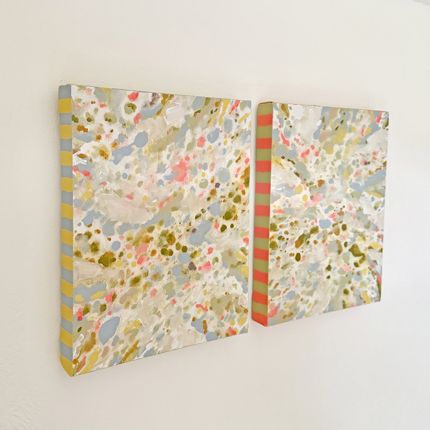 Original "Quiet Tides" and "Serenity" Abstract Painting Set