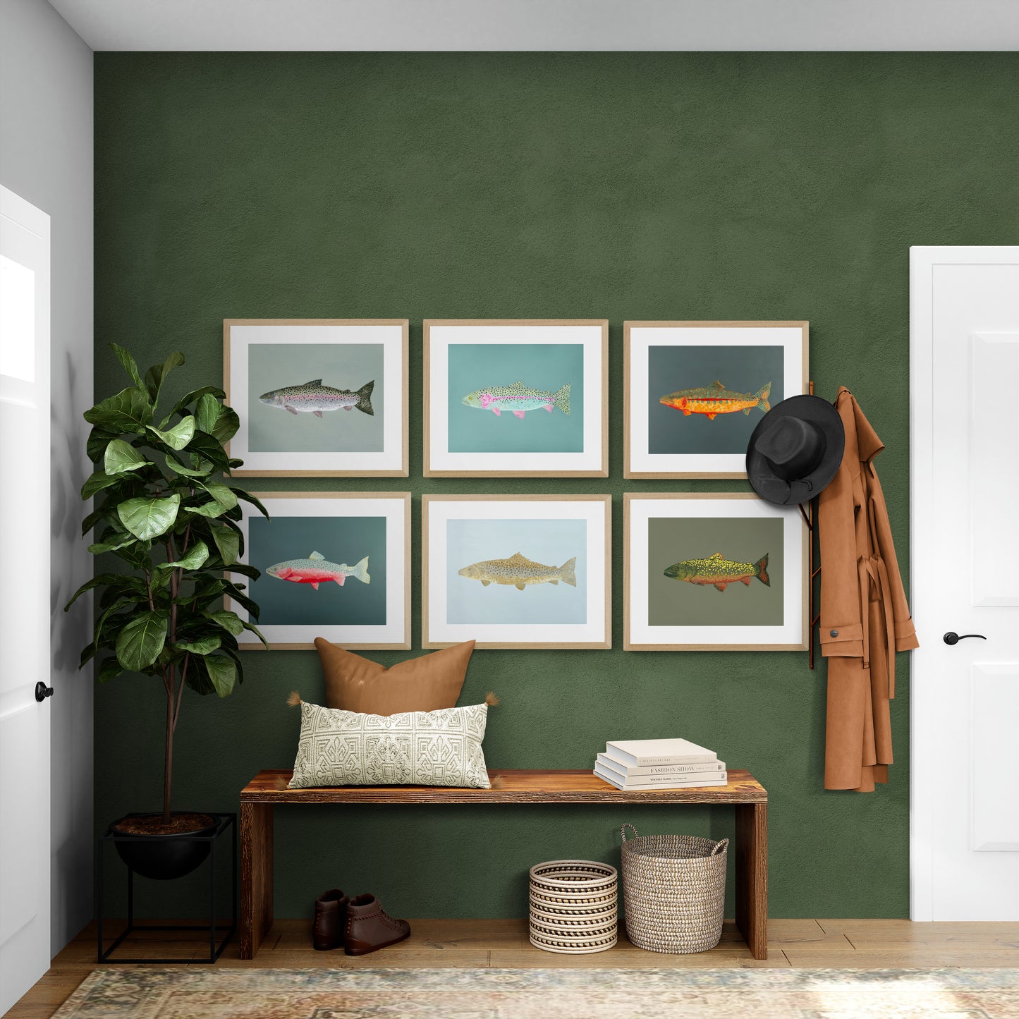 "Ronnie the Rainbow Trout" Fine Art Print