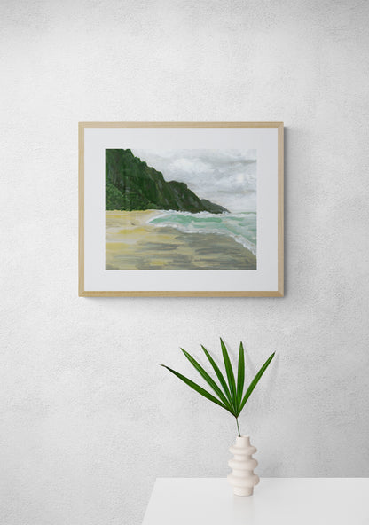 "Kauai Cliffs" Art Print