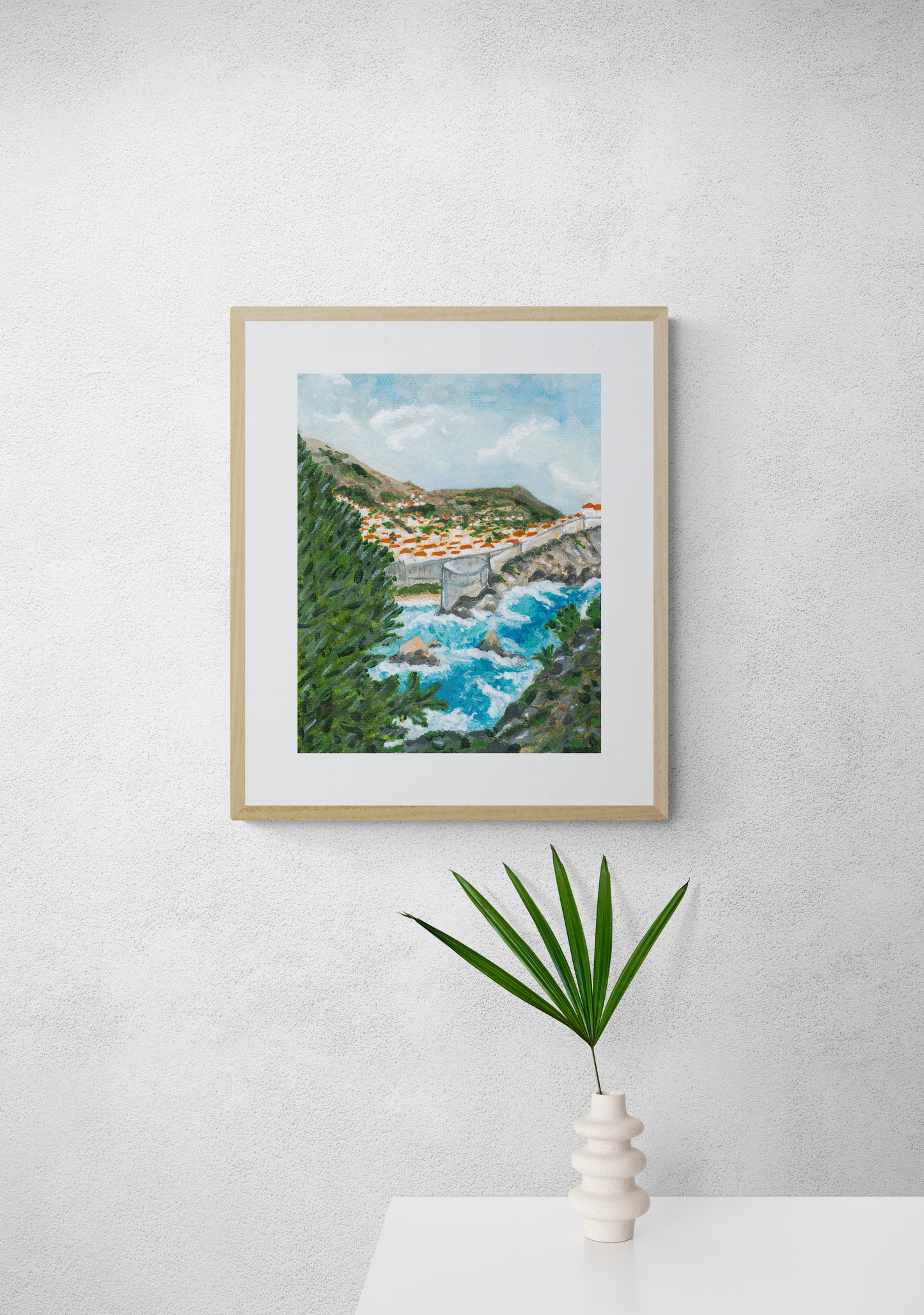 "Dubrovnik Harbor" Art Print