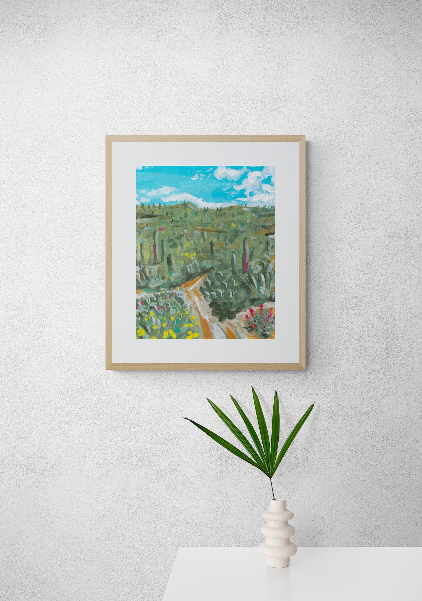 "Arizona Saguaros" Art Print