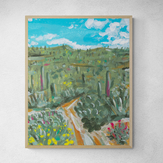 "Arizona Saguaros" Art Print